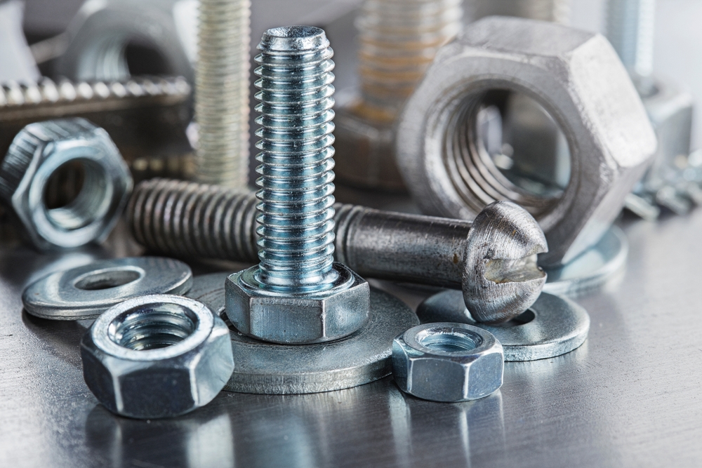 variety of industrial fasteners and hardware supplies